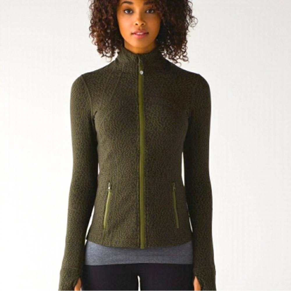 🦄 Lululemon RARE Define Jacket Black / Brave Olive / Dark Olive Sz 8